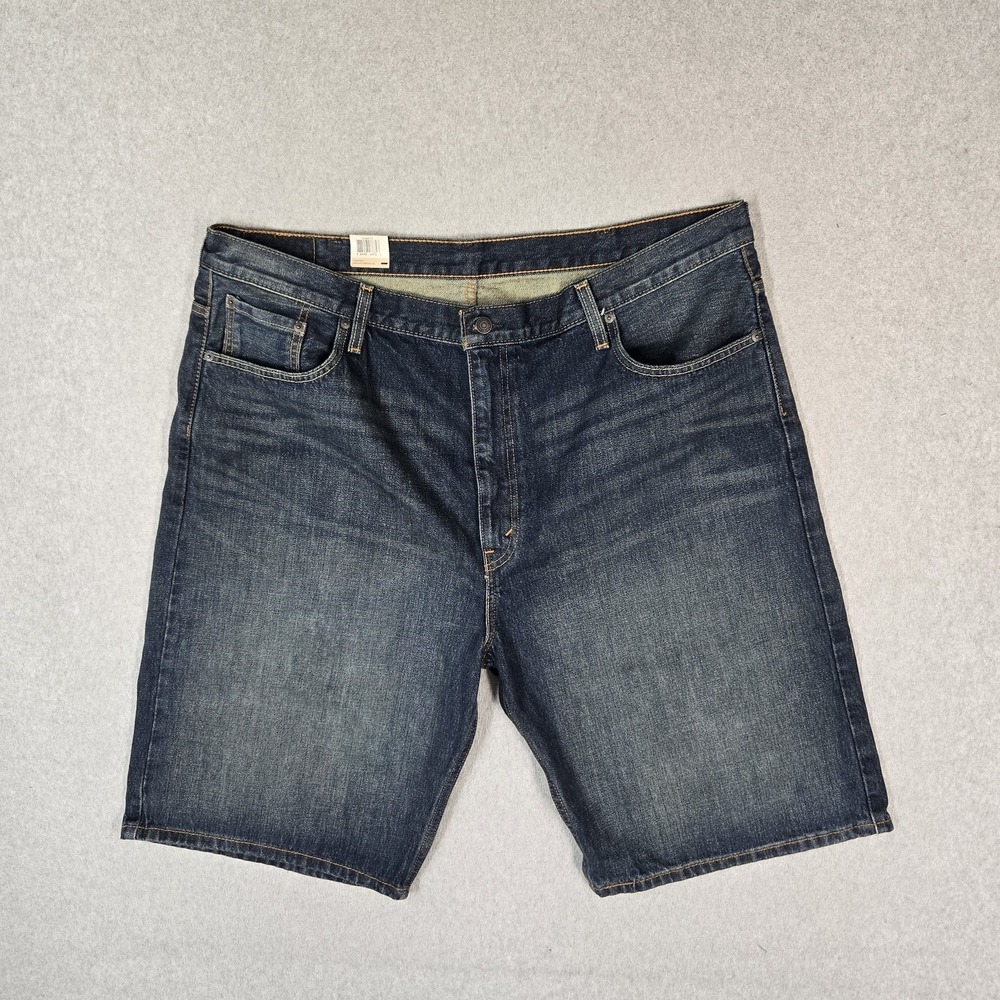 Levi's 569 Men Shorts W44 Blue Denim Cargo Loose Straight 12" Inseam NWT